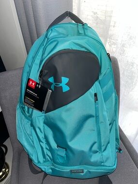 Under Armour Teal & Gray Sport Backpack UA Hustle 4.0